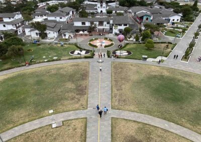 Quito: Äquatorlinie. Äquator Monument. Foto: Boro