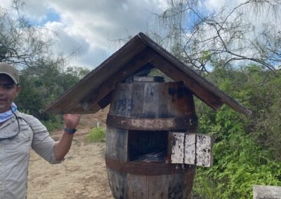 "Postamt". Floreana. Foto: Boro